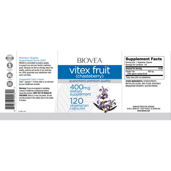 Biovea mungapipra puuviljaekstrakt (Vitex fruit)