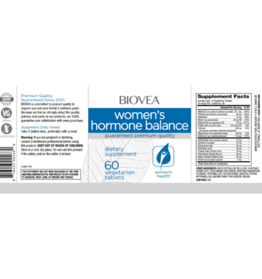 Biovea naiste hormonaalse tasakaalu toidulisand 60